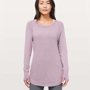 lululemon athletica Soft Lilac Crew Neck Sweater